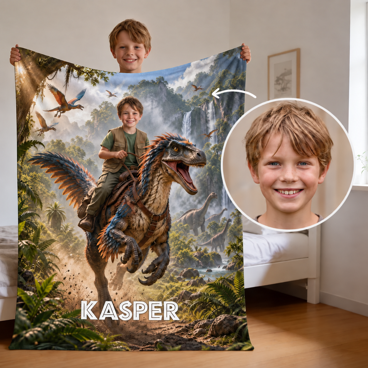 Personlig Dino-teppe