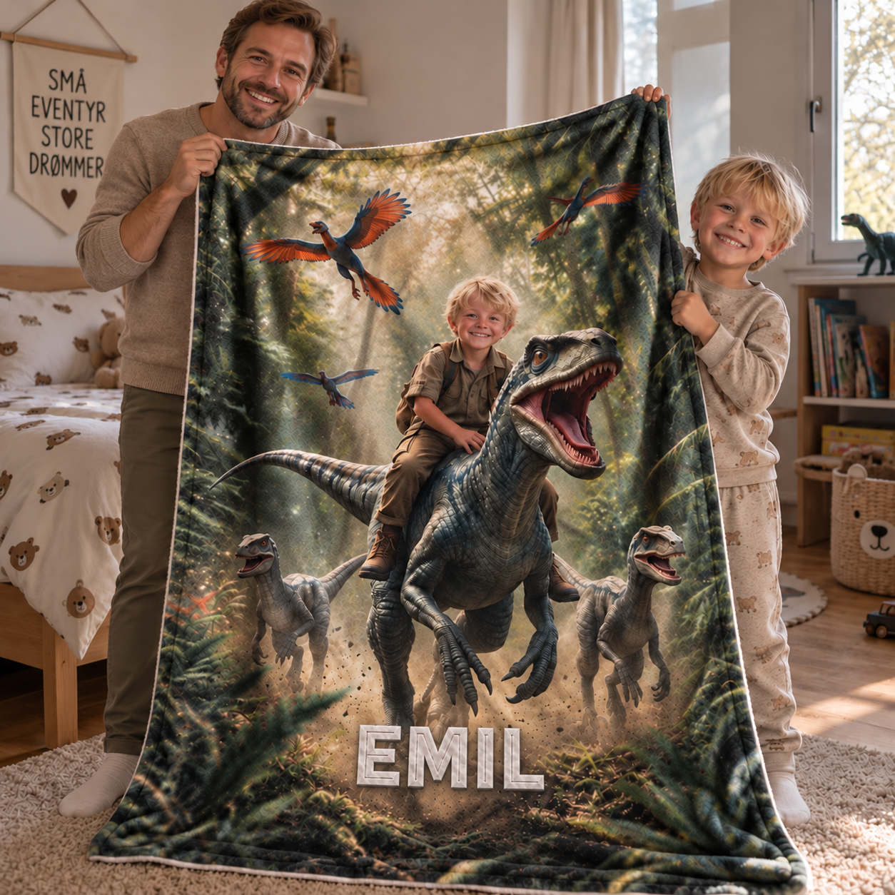 Personlig Dino-teppe